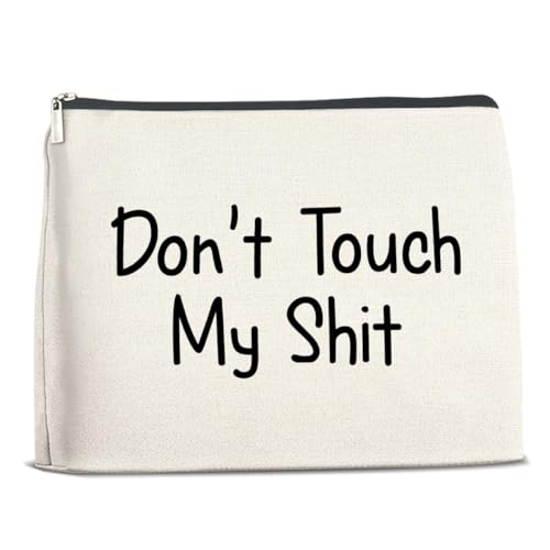 Nurawo Lustige Make-up-Tasche für Damen, humorvolle Make-up-Tasche mit Reißverschluss, Reise-Kulturbeutel, Organizer, Weihnachtsgeschenk von Nurawo