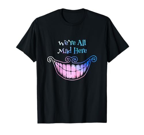 We're all mad here husband Herren T-Shirt Alice Cat Shirt T-Shirt von Nurburgring German Culture