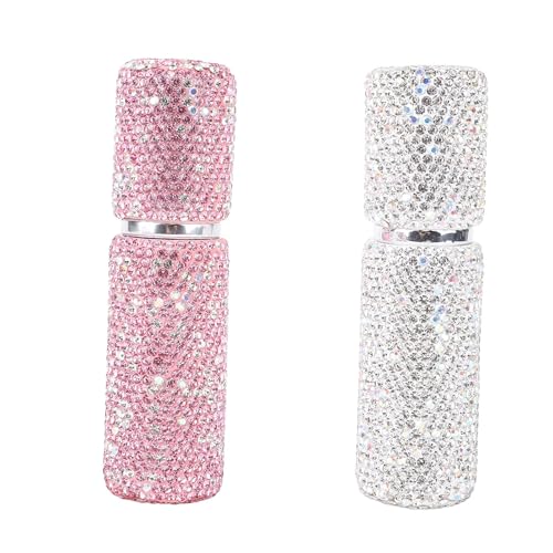 Nurnesy 2pcs 10ml Dekorierte Nachfüllbare Mini -Parfüm -Sprühflaschen für Reisen - Stilvolle Reisebatomisatoren von Nurnesy