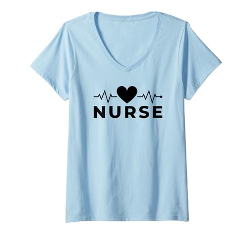Damen Krankenschwester Funny - Krankenschwester T-Shirt mit V-Ausschnitt von Nurse Funny