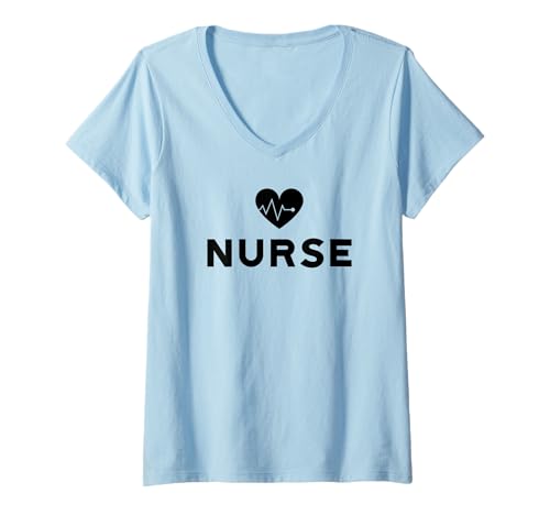 Damen Krankenschwester Funny - Krankenschwester T-Shirt mit V-Ausschnitt von Nurse Funny