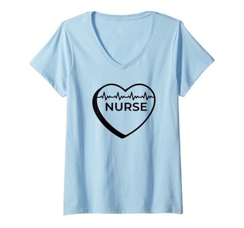 Damen Krankenschwester Funny - Krankenschwester T-Shirt mit V-Ausschnitt von Nurse Funny