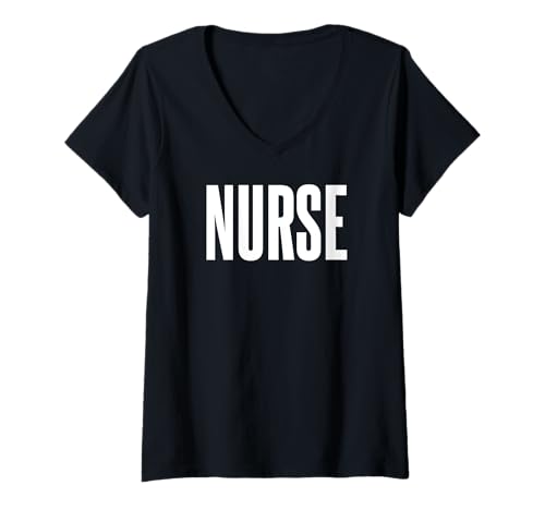 Damen Krankenschwester - Lustige Krankenschwester T-Shirt mit V-Ausschnitt von Nurse Funny