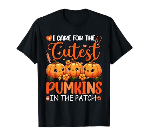 I Care For The Cutest Pumpkins In Patch Thanksgiving Nurse T-Shirt I Care For The Cutest Pumpkins In Patch Thanksgiving Nurse T-Shirt von Nurse Halloween Costume