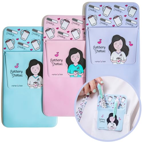 Nurse is Love 3 STK. Stifte Taschenschutz, Krankenschwester Tasche - Taschen Organizer | Krankenschwester Zubehör & Arzt Zubehör Passen zu Verbandschere | Krankenschwester Geschenke von Nurse is Love