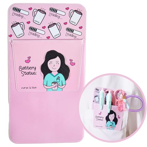 Nurse is Love Stifte Taschenschutz, Krankenschwester Tasche Farbe ROSA - Taschen Organizer | Krankenschwester Zubehör & Arzt Zubehör Passen zu Verbandschere | Krankenschwester Geschenke. von Nurse is Love