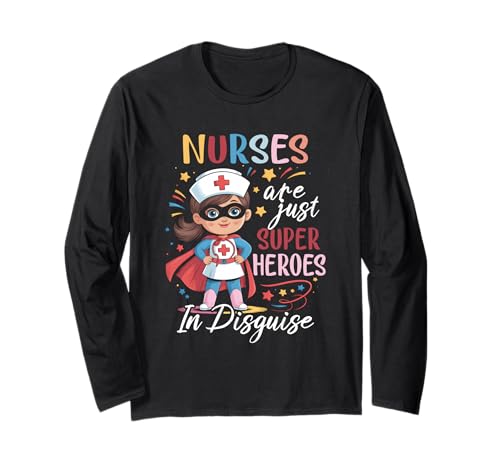 Krankenschwestern sind nur verkleidete Superhelden, stillende Frauen Langarmshirt Krankenschwestern sind nur verkleidete Superhelden, stillende Frauen Langarmshirt von Nurses Are Just Superheroes In Disguise Nursing