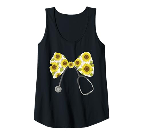 Damen Krankenschwester-Stethoskop, Frauen | Schleife, Kokette & Stillarzt Tank Top von Nurses Gift Ideas for Women for Work