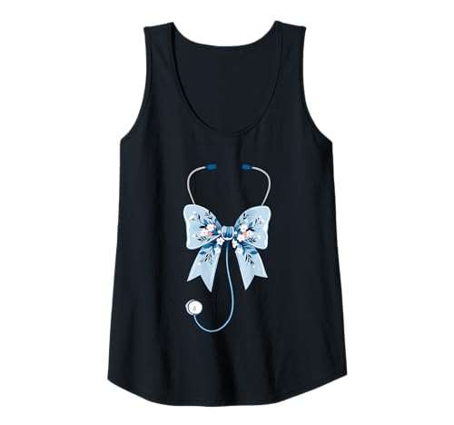 Damen Krankenschwester-Stethoskop, Frauen | Schleife, Kokette & Stillassistent Tank Top Damen Krankenschwester-Stethoskop, Frauen | Schleife, Kokette & Stillassistent Tank Top von Nurses Gift Ideas for Women for Work