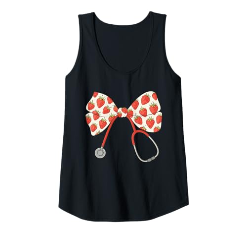Damen Krankenschwester & Stethoskop, für Frauen | Schleife, Kokette & Stillen Tank Top von Nurses Gift Ideas for Women for Work