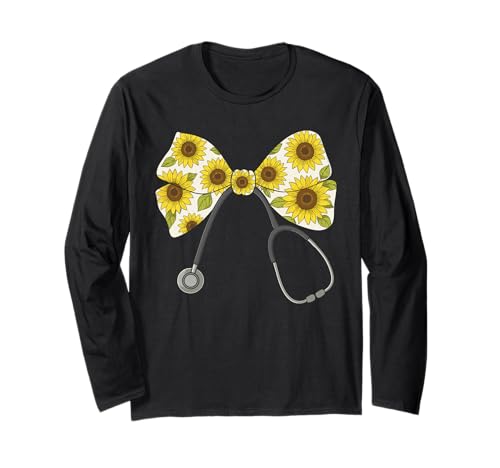 Krankenschwester-Stethoskop, Frauen | Schleife, Kokette & Stillarzt Langarmshirt Krankenschwester-Stethoskop, Frauen | Schleife, Kokette & Stillarzt Langarmshirt von Nurses Gift Ideas for Women for Work