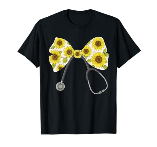 Krankenschwester-Stethoskop, Frauen | Schleife, Kokette & Stillarzt T-Shirt Krankenschwester-Stethoskop, Frauen | Schleife, Kokette & Stillarzt T-Shirt von Nurses Gift Ideas for Women for Work