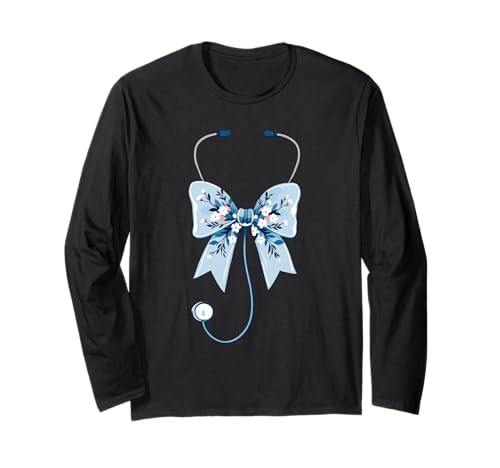 Krankenschwester-Stethoskop, Frauen | Schleife, Kokette & Stillassistent Langarmshirt Krankenschwester-Stethoskop, Frauen | Schleife, Kokette & Stillassistent Langarmshirt von Nurses Gift Ideas for Women for Work