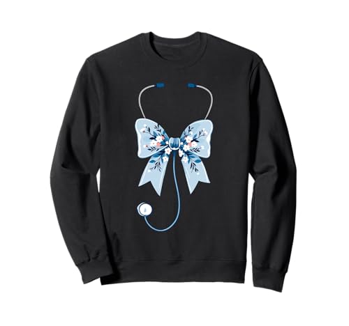 Krankenschwester-Stethoskop, Frauen | Schleife, Kokette & Stillassistent Sweatshirt Krankenschwester-Stethoskop, Frauen | Schleife, Kokette & Stillassistent Sweatshirt von Nurses Gift Ideas for Women for Work