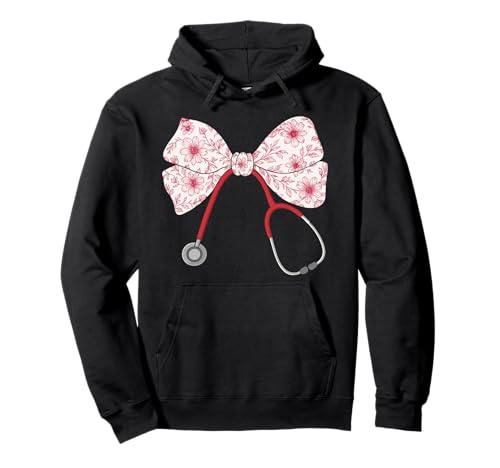 Krankenschwester-Stethoskop, für Frauen | Schleife, Kokette & Stillen Pullover Hoodie Krankenschwester-Stethoskop, für Frauen | Schleife, Kokette & Stillen Pullover Hoodie von Nurses Gift Ideas for Women for Work