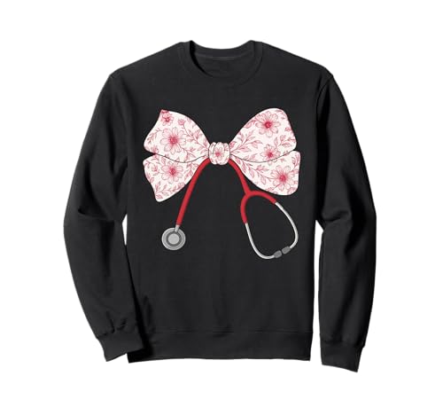 Krankenschwester-Stethoskop, für Frauen | Schleife, Kokette & Stillen Sweatshirt Krankenschwester-Stethoskop, für Frauen | Schleife, Kokette & Stillen Sweatshirt von Nurses Gift Ideas for Women for Work