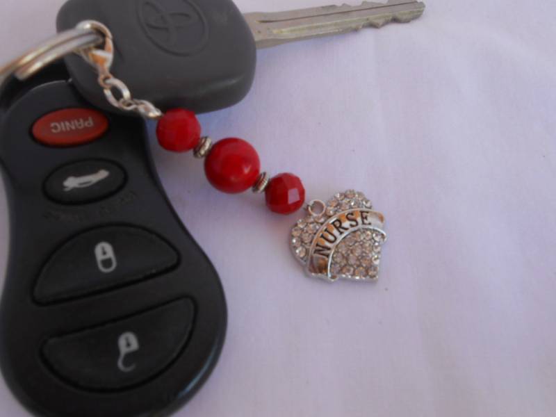 1 Nurse Strass Herz Perlen Charm. Schmücken Sie Ihre Handtasche, Schlüsselanhänger, Etc 1 Nurse Strass Herz Perlen Charm. Schmücken Sie Ihre Handtasche, Schlüsselanhänger, Etc von NursesNPurses