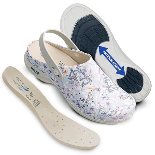 Nursing Care Wash'Go Clogs aus Leder, Frühling, 40 EU von Nursing Care