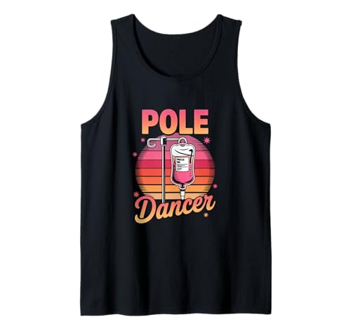 Lustiger Spruch Pole Dancer Krankenschwester Wertschätzung Witz Männer Frauen Tank Top von Nursing Chemo Day Pole Cancer Awareness Warrior