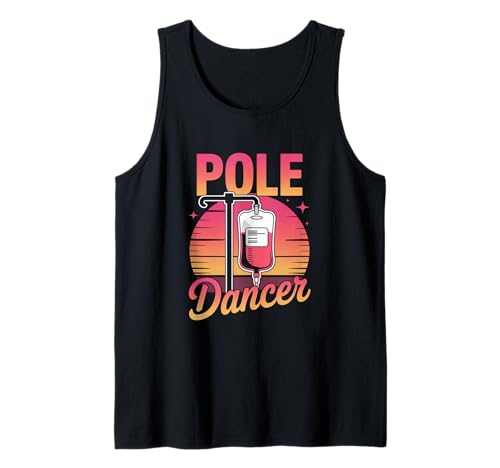 Lustiger Spruch Pole Dancer Krankenschwester Wertschätzung Witz Männer Frauen Tank Top von Nursing Chemo Day Pole Cancer Awareness Warrior
