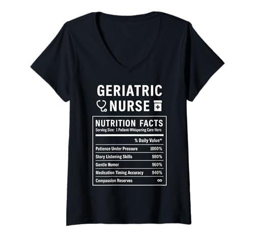 Damen Lustige Altenpflege für Altenpfleger T-Shirt mit V-Ausschnitt Damen Lustige Altenpflege für Altenpfleger T-Shirt mit V-Ausschnitt von Nursing Humor Gifts for Geriatric Nurses