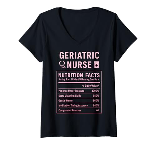Damen Lustige Altenpflege für Altenpfleger T-Shirt mit V-Ausschnitt Damen Lustige Altenpflege für Altenpfleger T-Shirt mit V-Ausschnitt von Nursing Humor Gifts for Geriatric Nurses