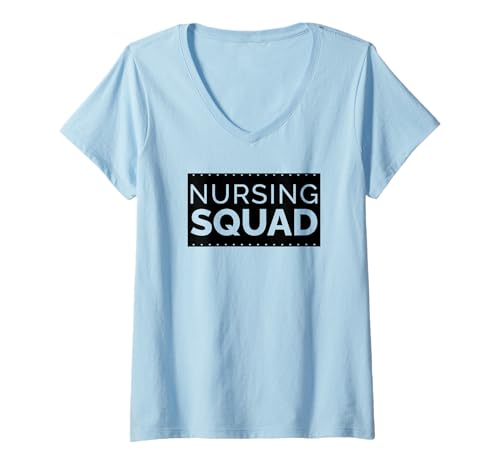 Damen Nurse Funny - Krankenpflegekommando T-Shirt mit V-Ausschnitt Damen Nurse Funny - Krankenpflegekommando T-Shirt mit V-Ausschnitt von Nursing Squad