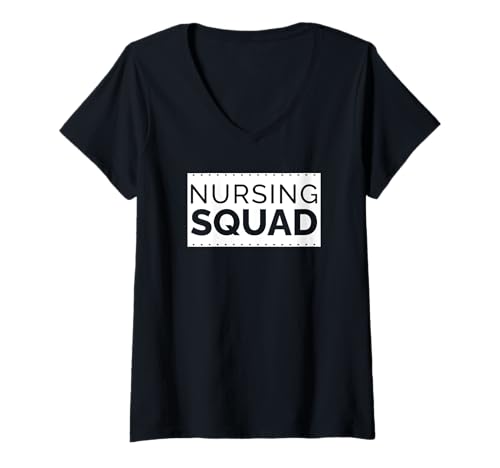 Damen Nursing Squad - Lustige Krankenschwester T-Shirt mit V-Ausschnitt Damen Nursing Squad - Lustige Krankenschwester T-Shirt mit V-Ausschnitt von Nursing Squad