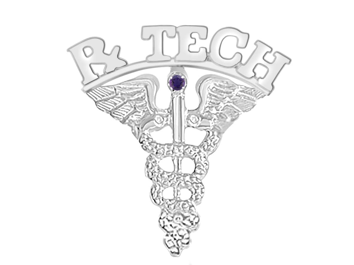 Apotheke Apotheken-Tech-Abschlussnadel Silber Apotheke Apotheken-Tech-Abschlussnadel Silber von NursingPins