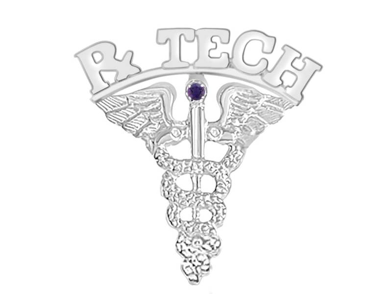 Apotheke Apotheken-Tech-Abschlussnadel Silber Apotheke Apotheken-Tech-Abschlussnadel Silber von NursingPins