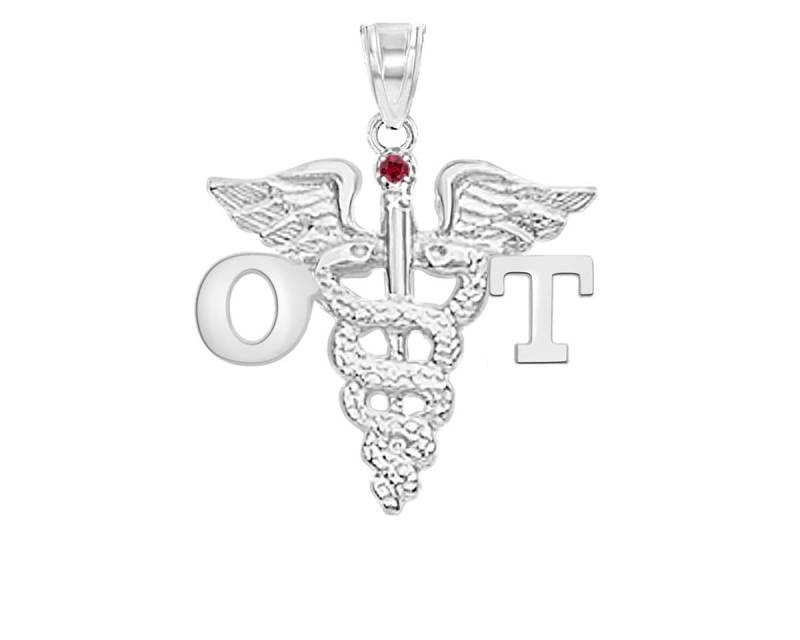 Ergotherapeut Ot Silber Charm von NursingPins