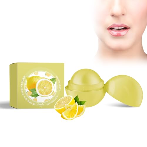 Lippenbalsam, Feuchtigkeitsspendender Lippenbalsam, Pflegende Kugel Lippenbalsam, Frucht-Aromen Feuchtigkeitsspendend Lip Balm, Lippenpflege, Pflege Für Die Lippenhaut, Zitronengeschmack von Nurvidis