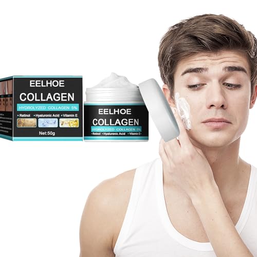 Gesichtscreme Männer, 50g Anti Aging Creme Männer, Men's Resurfacing Anti-Aging-Creme, Natürliche & Organische Anti Falten Creme, Anti-Falten-Tagescreme Für Männer, Gesichtspflege Männer von Nurvidis