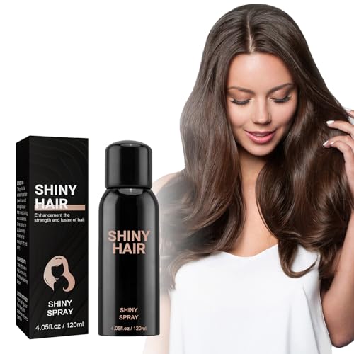 Glanzspray Für Haare, Haarpflege Spray, Glanz Spray Haarglanzspray, Anti Frizz Haarserum, Feuchtigkeitsspendende Spray Für Haar, Verleiht Dem Haar Geschmeidigkeit, Glanz Und Reduziert Frizz, 120ml von Nurvidis