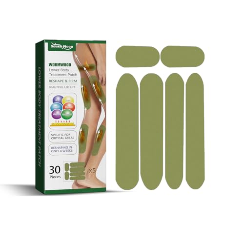 Herballegs Pflaster, 30pcs Leg Slimming Patches, Wermut Oberschenkelpflaster, Wormwood Leg Slimming Patches, Wermut Slimming Patch Für Bein, Zur Formung Schöner Beine von Nurvidis