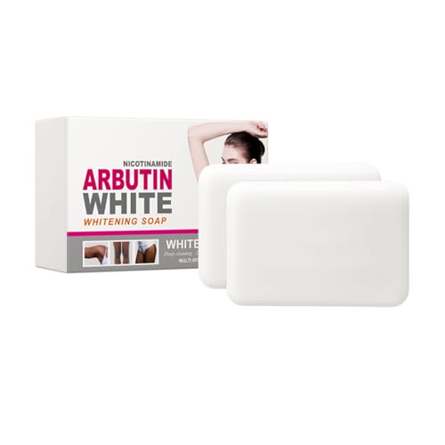 Skin Lightening Nicotinamide Soap, Mit Schaumnetz, Seife Zum Entfernen Dunkler Flecken, Nicotinamid Seife Zum Aufhellen Und Aufhellen Der Haut, Seife Herren Und Damen Für Gesicht Und Körper, 2×100 G von Nurvidis