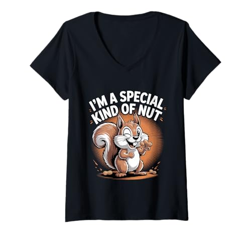 Damen I'm A Special Kind of Nut Unbeschwerte Witze - T-Shirt mit V-Ausschnitt Damen I'm A Special Kind of Nut Unbeschwerte Witze - T-Shirt mit V-Ausschnitt von Nussige Stimmung unbeschwerte Wortspiele