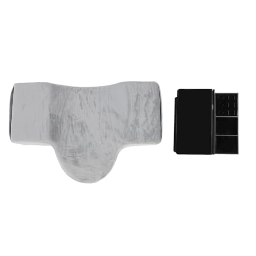 Lash -Verlängerung Kissen mit Regal Organizer Ständer Premium grau u Form Wimperntranzkissen Set für Eyelash Stores Training Schools Acryl Memory Foam Flocked Cover von NutriEss