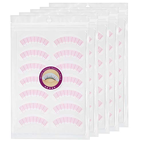Wimpernverlängerung Sticker Augen Positionierungshilfen Lash Mapping Sticker präzise Skalen für Anfänger und Profis 175 Paare hochwertiges PVR Material von NutriEss