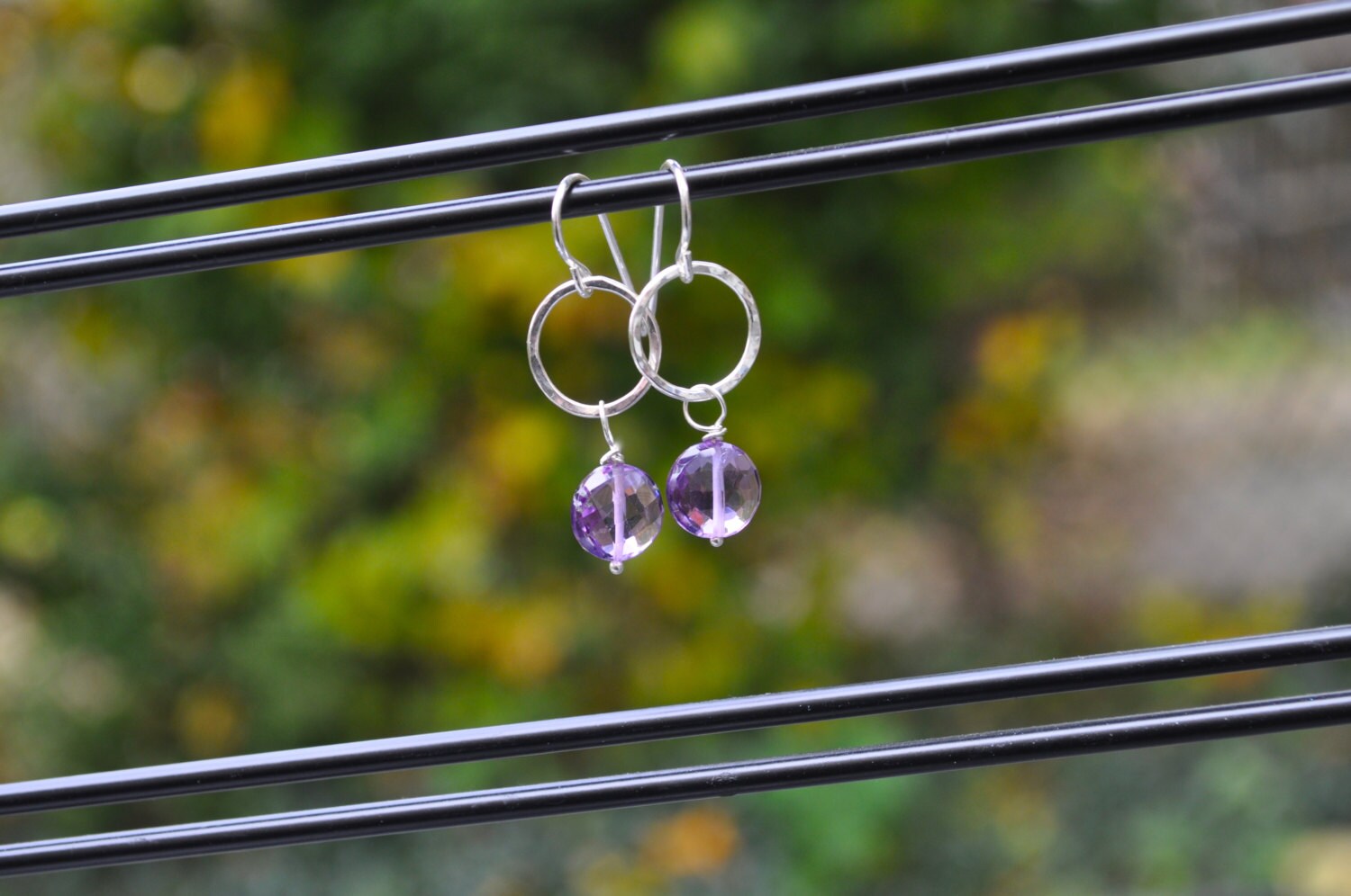 Zierliche Amethyst Ohrringe Zierliche Amethyst Ohrringe von NuttreeDesignJewelry