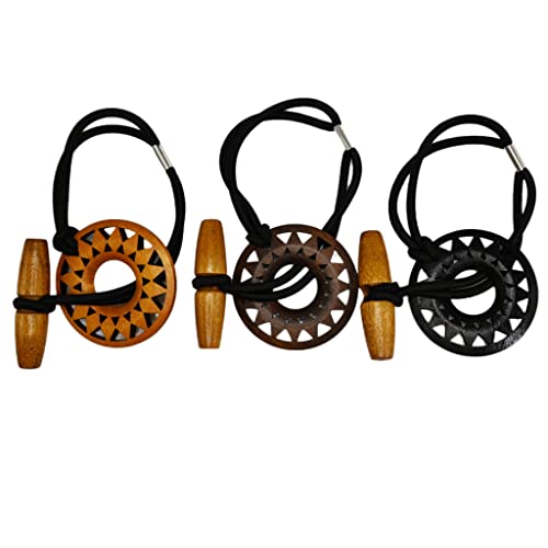 Nutty Natte 3 Stück Toggle Holz Schnitzerei Haargummi Dreadlock Zubehör extra langes elastisches Gummiband eingebetteter Pferdeschwanz Halter Loc Haarschmuck lange Dreadlocks Bänder für Frauen Männer dickes lockiges Haar (Heiligtümchenschnitzerei) Nutty Natte 3 Stück Toggle Holz Schnitzerei Haargummi Dreadlock Zubehör extra langes elastisches Gummiband eingebetteter Pferdeschwanz Halter Loc Haarschmuck lange Dreadlocks Bänder für Frauen Männer dickes lockiges Haar (Heiligtümchenschnitzerei) von Nutty Natte