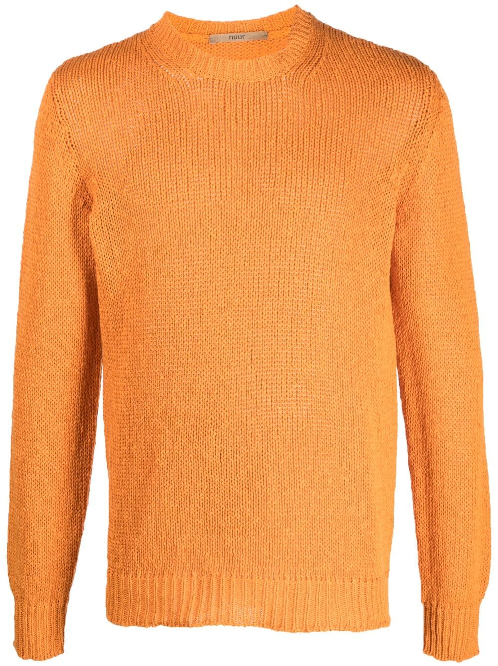 Nuur Strickpullover mit Rundhalsausschnitt - Orange von Nuur