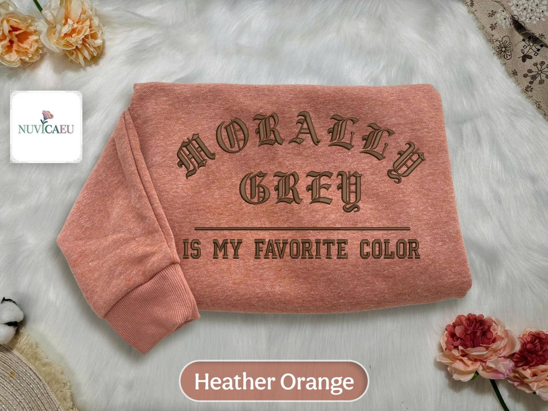 Embroidered Morally Grey Is My Favorite Color Shirt, Dark Academia Sweatshirt, Fantasy Bookish T-Shirt, Cozy Reading Outfit Embroidered Morally Grey Is My Favorite Color Shirt, Dark Academia Sweatshirt, Fantasy Bookish T-Shirt, Cozy Reading Outfit von NuvicaEU