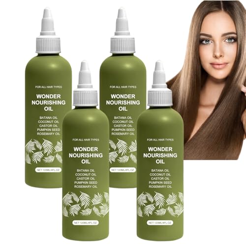 Haaröl für das Haarwachstum – Wonder Growth Oil Serum & Haarwachstumsöl Behandlung, leichtes nicht fettendes Kopfhaut- & Haarpflegeöl für dickeres stärkeres gesünderes Haar für Männer & Frauen (4pcs) Haaröl für das Haarwachstum – Wonder Growth Oil Serum & Haarwachstumsöl Behandlung, leichtes nicht fettendes Kopfhaut- & Haarpflegeöl für dickeres stärkeres gesünderes Haar für Männer & Frauen (4pcs) von Nuvilo