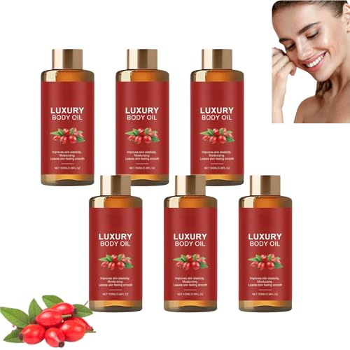 Magic Firming Body Oil, Luxury Glow Remedy Oil & Glow Oil für Frauen Arme Brust Oberschenkel & Bauch, Collagen Support Skin Tightening Oil, Hydrating & Moisturizing Magic Oil After Shower Care (6pcs) Magic Firming Body Oil, Luxury Glow Remedy Oil & Glow Oil für Frauen Arme Brust Oberschenkel & Bauch, Collagen Support Skin Tightening Oil, Hydrating & Moisturizing Magic Oil After Shower Care (6pcs) von Nuvilo