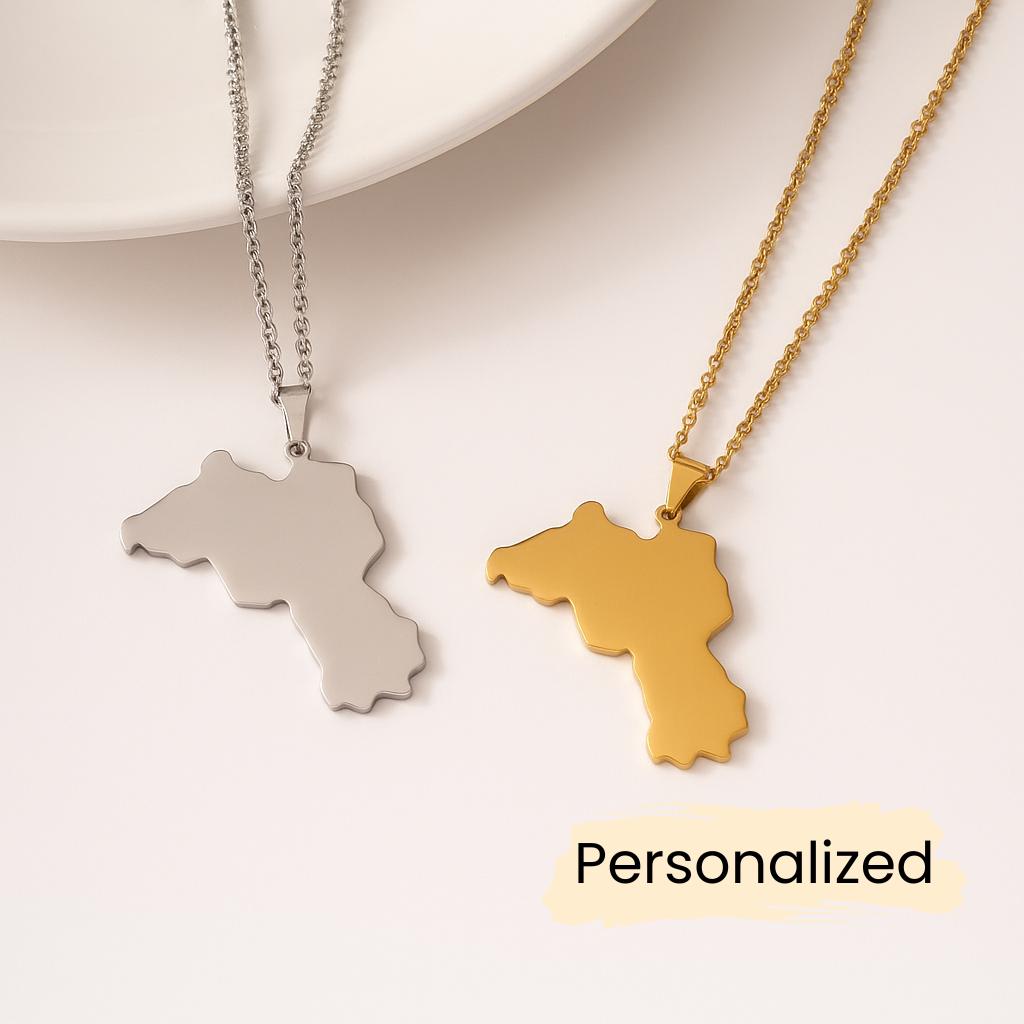 Kurdistan Kette - Map Necklace Länder Anhänger Nahost Schmuck Geschenk Kurdish Pendant Personalisierbar von NuvoraJewelry