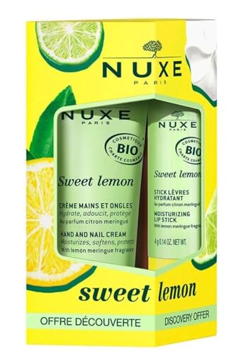 Nuxe Coffret Sweet Lemon Handcreme und Lippenbalsam Stick von Nuxe