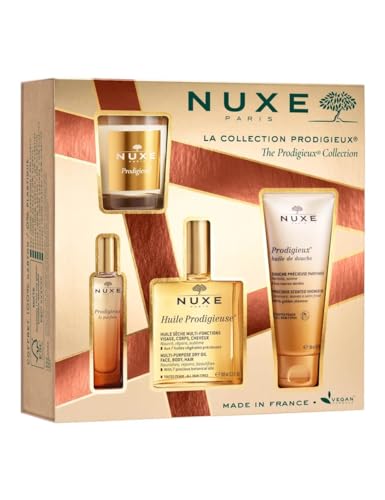 Nuxe Geschenkset Huile Prodigieuse 100 ml + Prodigieux Le Parfum 15 ml + Prodigieux Huile de Douche 100 ml + Prodigieux Duftkerze 70 g 1 Stk. Nuxe Geschenkset Huile Prodigieuse 100 ml + Prodigieux Le Parfum 15 ml + Prodigieux Huile de Douche 100 ml + Prodigieux Duftkerze 70 g 1 Stk. von Nuxe