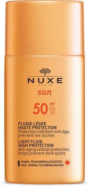 Nuxe Sun leichtes Sonnenfluid für das Gesicht LSF 50 50 ml von NUXE