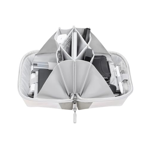 ​Kabel-Management-Box – Stilvoller Kabel-Organizer, Kabel-Aufbewahrungsbox | Schreibtisch-Kabel-Management-Lösung, Puderstreifen-Organizer, Schreibtisch-Kabelordner, Reise-Tech-Organizer für Kabel von Nuyhadds